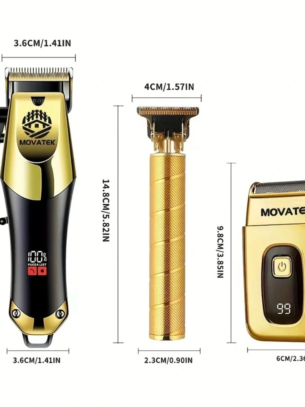 Gold Men's Rechargeable Trimmer Kit -